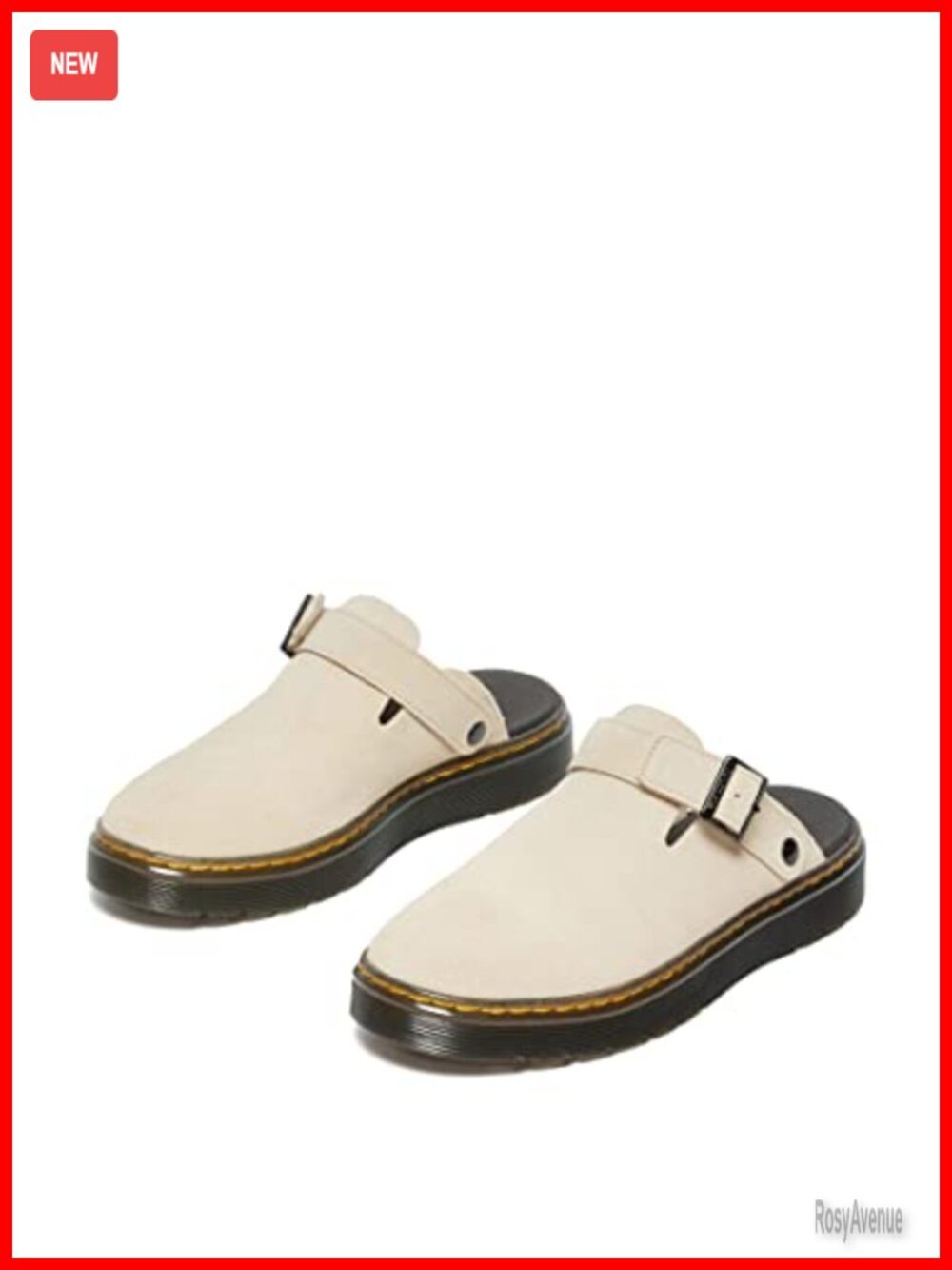 EH Suede Leather Mules Slingback Platform Cushioned